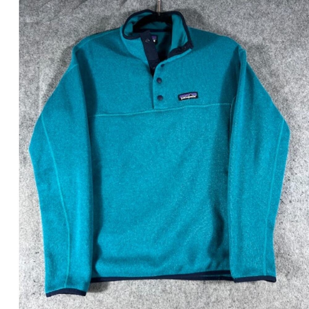 Patagonia Lightweight Better Marsupial Sweater Womens Small Blue Fleece Gorpcore